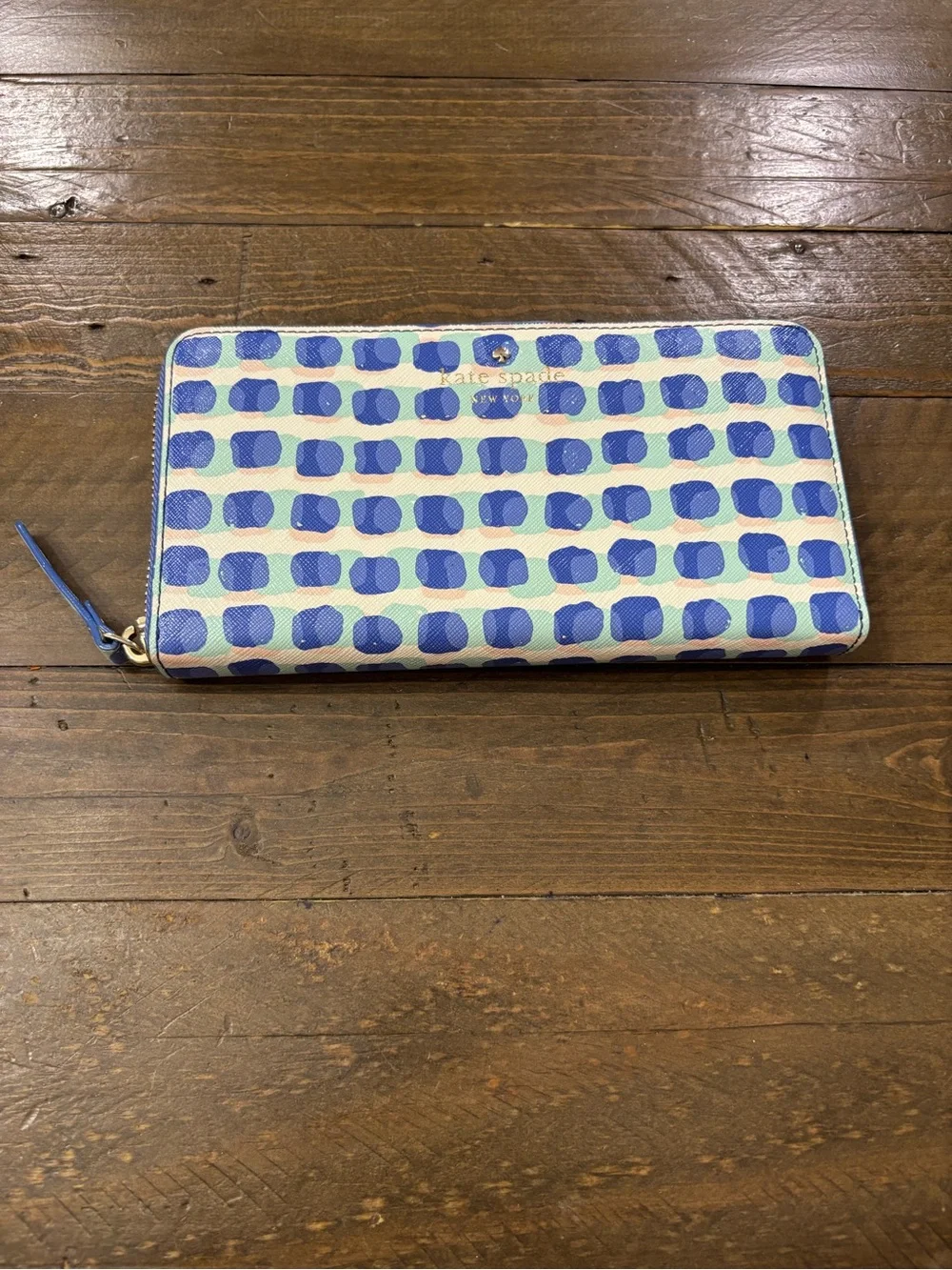 Kate Spade New York Cedar Street Stamp Dot Lacey Wallet with Storybook Lining